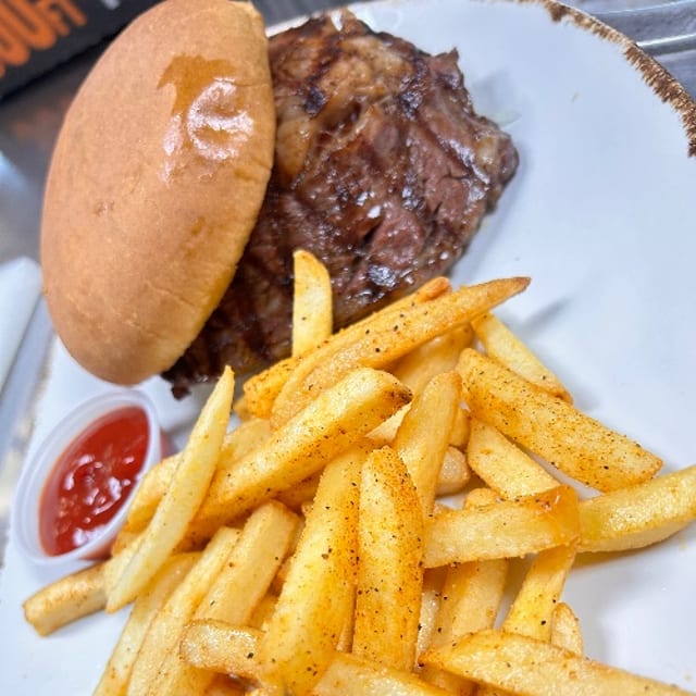 Ribeye Steak Sandwich.