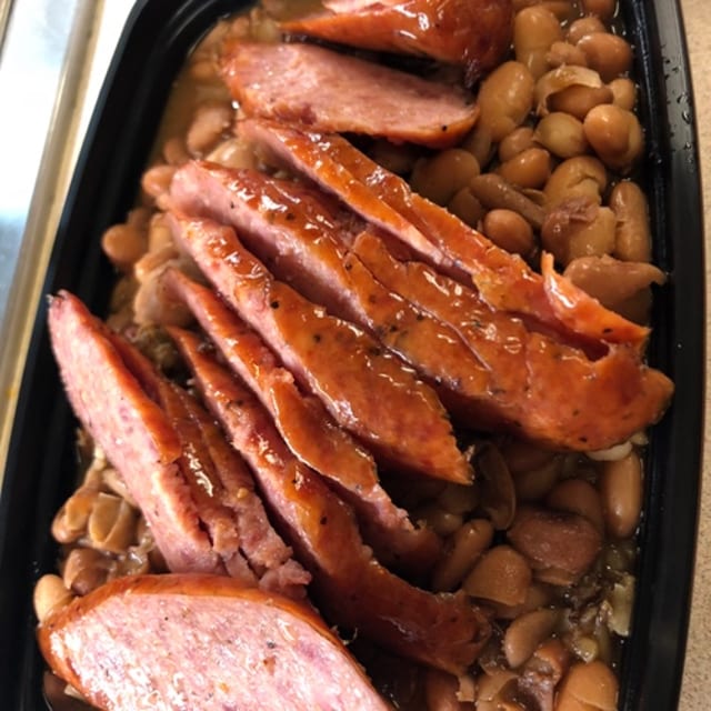 Pinto Beans & Rice with Sausage Salad.