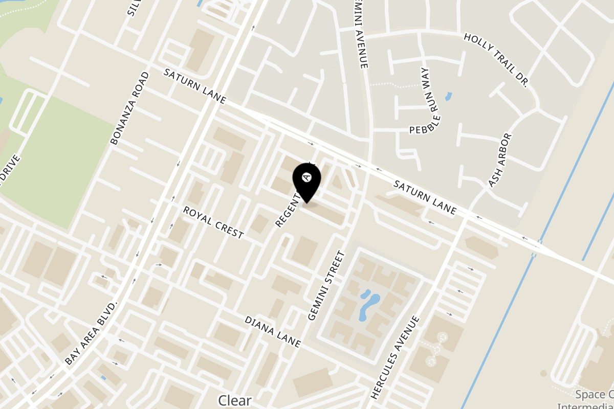 Map showing the location of Luka's Barbecue & Steakhouse Inc on 17052 Saturn Ln in Houston