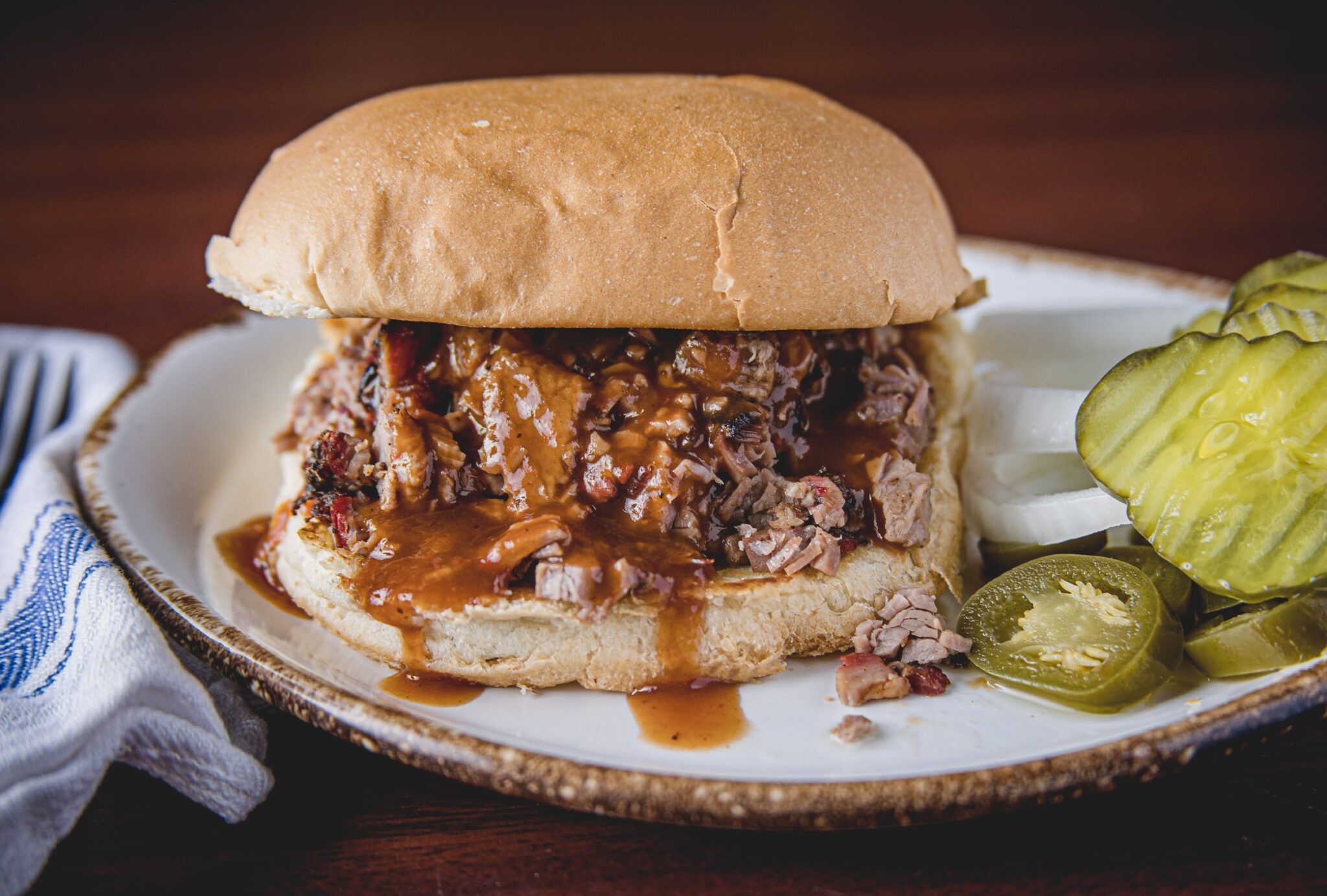 Sliced Brisket Sandwich – Lukas BBQ Steakhouse